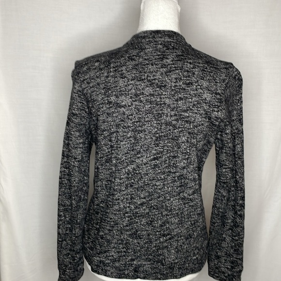 Onque Casual Black/Grey Tweed Knit Sweater Size Small - Picture 8 of 10